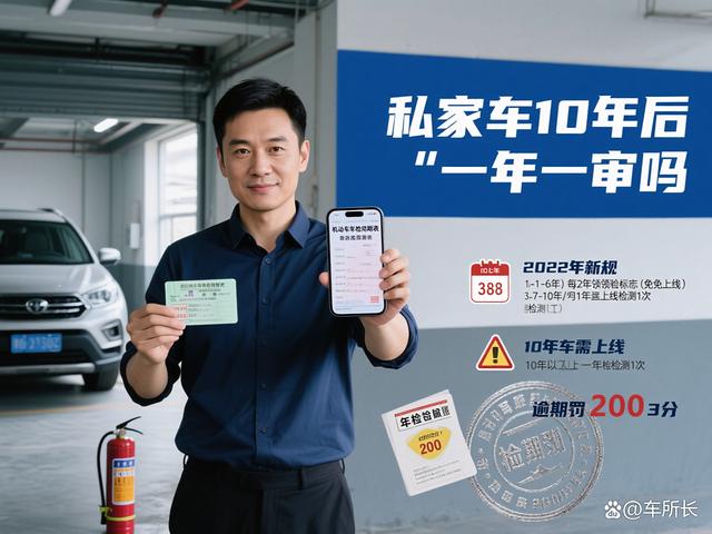 私家车用了 10 年，就得一年一审吗？-有驾
