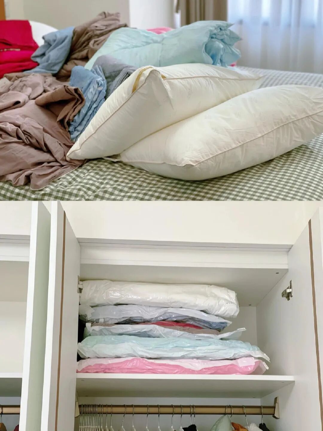 被中年阿姨的“衣柜收纳”折服了，换个思路，家里就井井有条！__被中年阿姨的“衣柜收纳”折服了，换个思路，家里就井井有条！