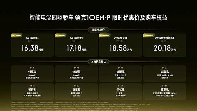谁说高价？领克10 EM-P上市，16.38万起全系四驱，颠覆混动市场！-有驾