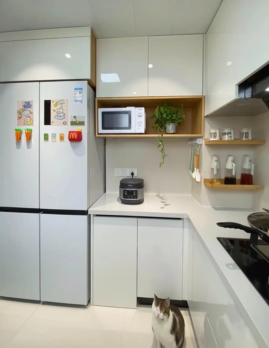 冰箱厨房位置摆放图__冰箱厨房橱柜的装饰效果图