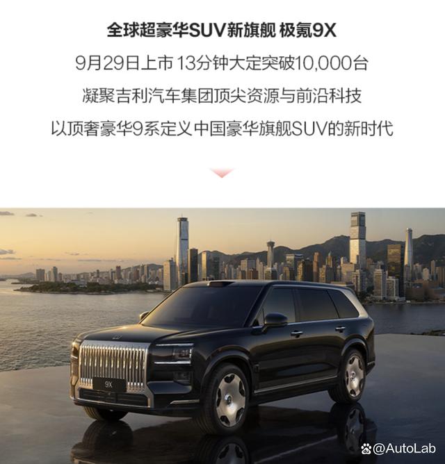 9月销量榜：蔚小理齐头并进；吉利银河紧追比亚迪-有驾