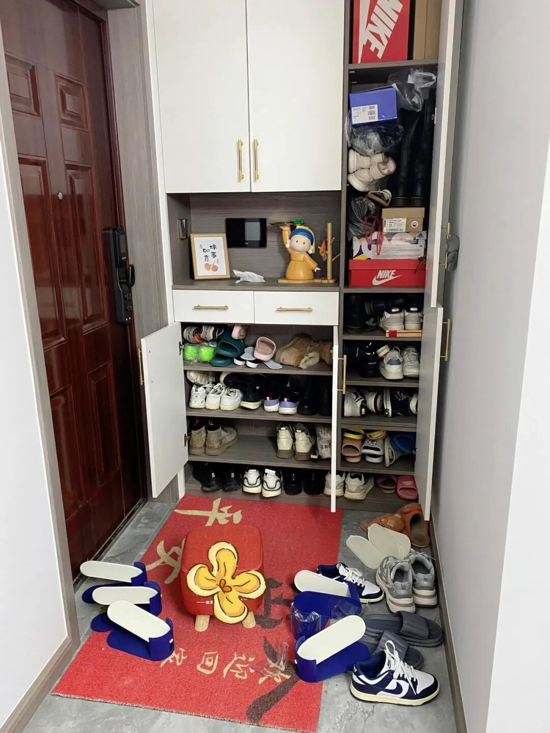 玄关鞋柜隔断柜效果图大全_玄关鞋柜百科_