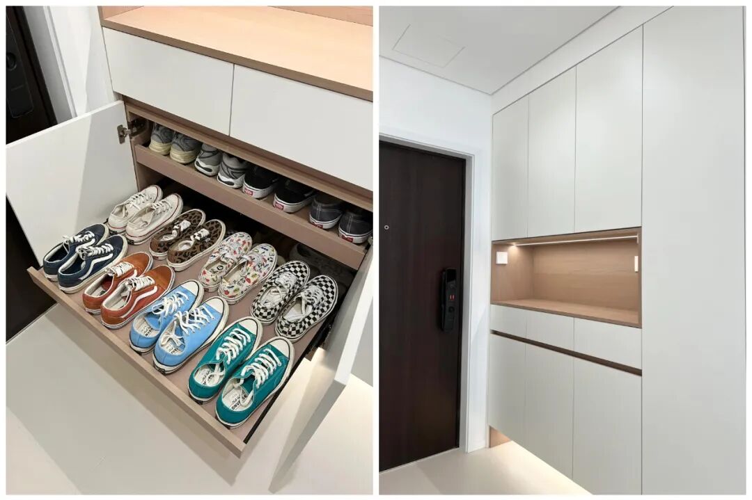 玄关鞋柜隔断柜效果图大全_玄关鞋柜百科_