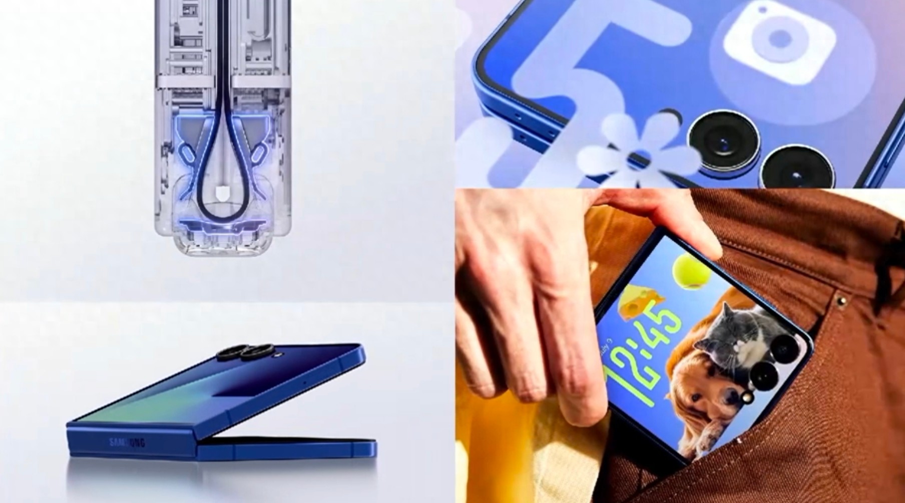 _三星折叠屏手机模型_科技美学三星折叠屏