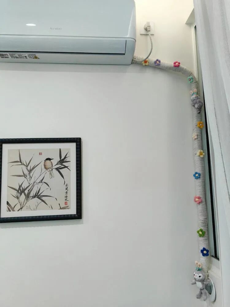 空调管子太丑怎么办？看了网友家的做法后，发现全是绝妙点子__空调管子太丑怎么办？看了网友家的做法后，发现全是绝妙点子